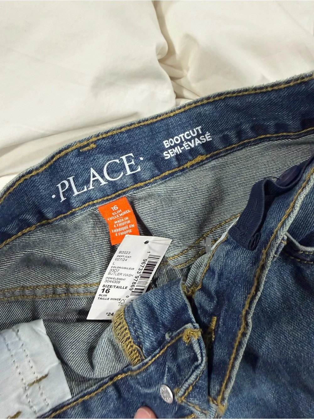 Boys slim bootcut denim Jeans - Pair